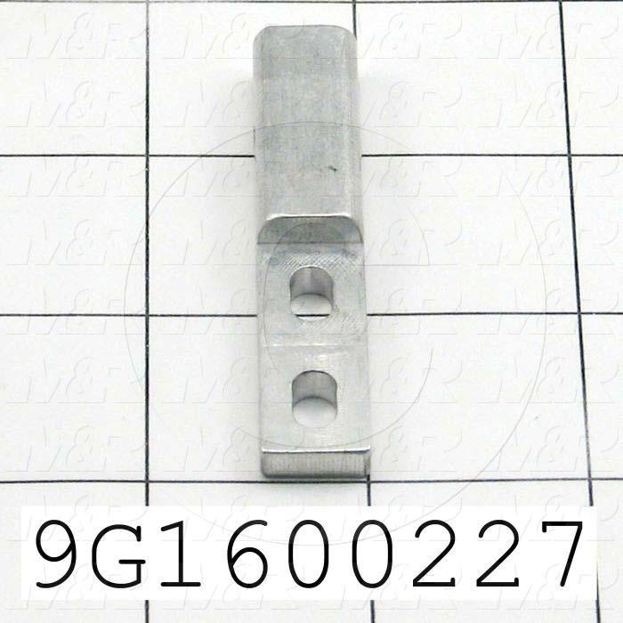 Fabricated Parts, Shaft Adj Bracket, 2.50 in. Length, 0.50 in. Width, 0.375 in. Thickness