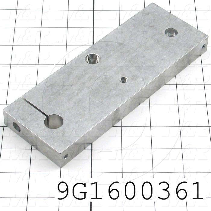 Fabricated Parts, Shaft Bracket, 7.75 in. Length, 2.75 in. Width, .75 in. Thickness