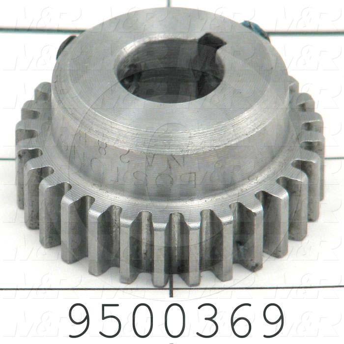 Fabricated Parts, Shaft Gear, 0.75 in. Length