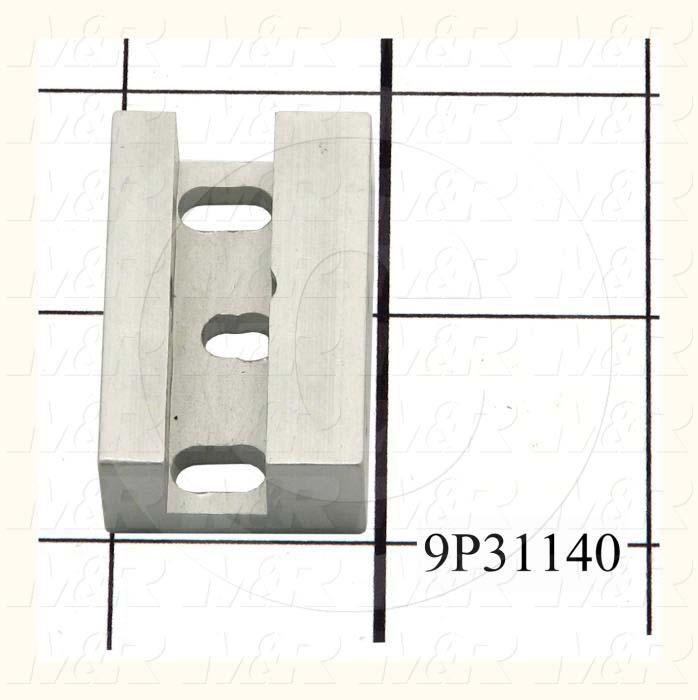 Fabricated Parts, Sheet Stop Pivot Base, 1.59 in. Length, 1.00 in. Width, 0.50 in. Height