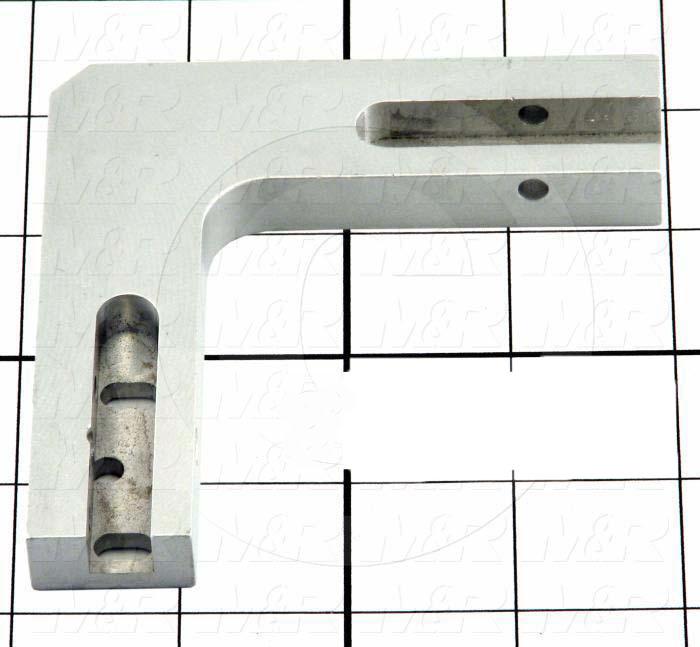 Fabricated Parts, Sheet Stop Pivot Base, 3.80 in. Length, 3.80 in. Width, 0.75 in. Thickness, Front