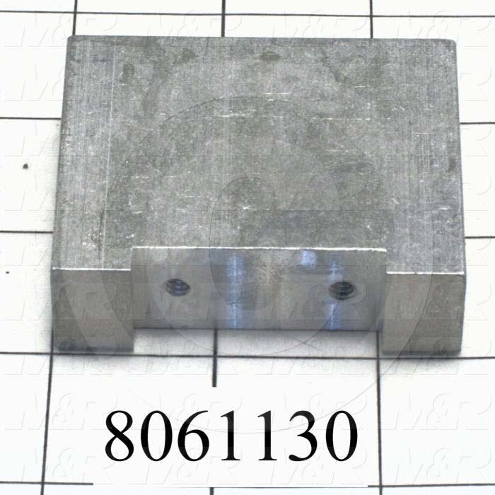 Fabricated Parts, Shock Plate, 2.75 in. Length, 0.75 in. Width, 2.00 in. Height