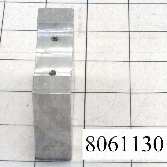 Fabricated Parts, Shock Plate, 2.75 in. Length, 0.75 in. Width, 2.00 in. Height