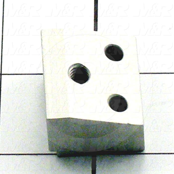 Fabricated Parts, Short Stop Block, 1.13 in. Length, 0.75 in. Width, 1.00 in. Height