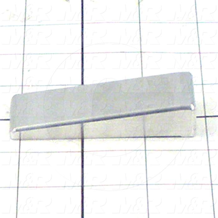 Fabricated Parts, Short Stopper, 3.00 in. Length, 1.13 in. Width, 0.59 in. Height