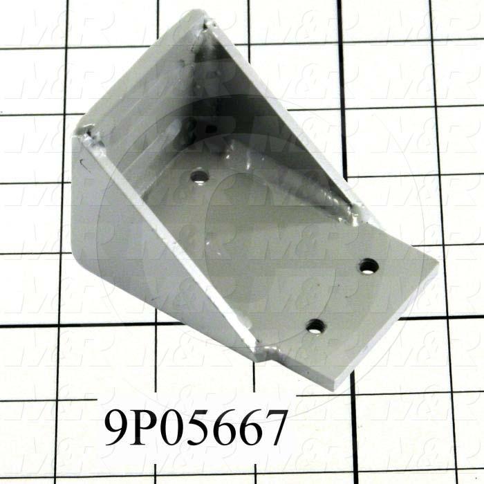 Fabricated Parts, Shutter Cylinder Bracket, 3.25 in. Length, 2.00 in. Width, 2.00 in. Height