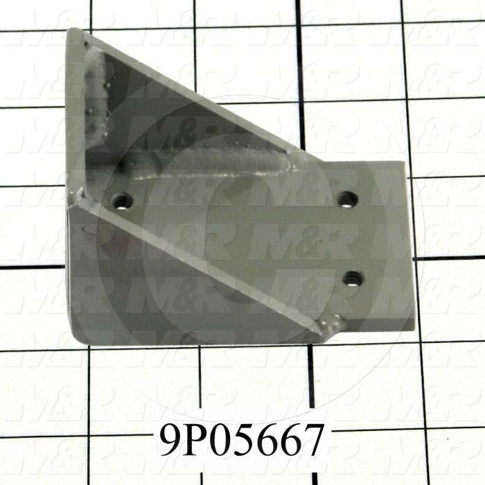 Fabricated Parts, Shutter Cylinder Bracket, 3.25 in. Length, 2.00 in. Width, 2.00 in. Height