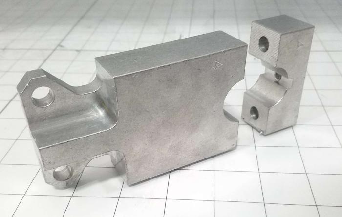 Fabricated Parts, Shutter Cylinder Lever, 5.63 in. Length, 2.50 in. Width, 1.00 in. Height