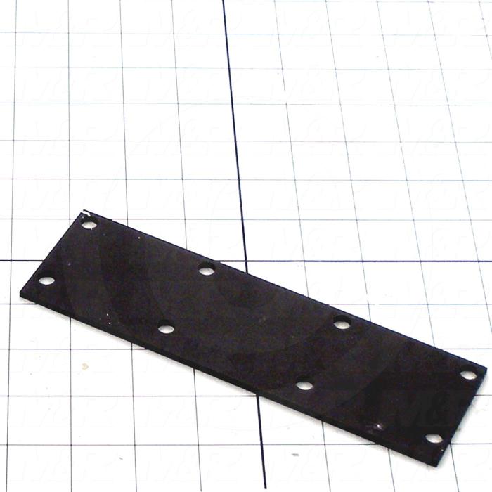 Fabricated Parts, Shutter Reinforcement Plate, 7.50 in. Length, 2.25 in. Width, 11 GA Thickness