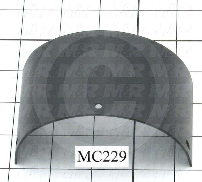 Fabricated Parts, Shutter Support Sector, 2.50 in. Width, 4.25 in. Diameter, 0.059 in. Thickness, Used In Shutter Housing Assembly