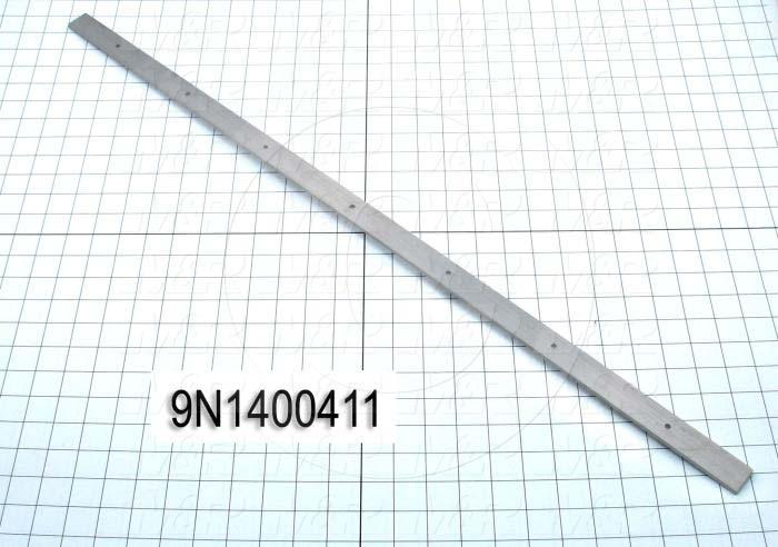 Fabricated Parts, Side Blkt Strip, 32.75 in. Length, 1.00 in. Width, 0.19 in. Thickness, Brushed Finish