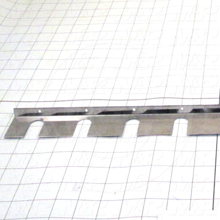 Fabricated Parts, Side Mirror, 22.75 in. Length, 1.70 in. Width, 0.50 in. Height, 20 GA Thickness