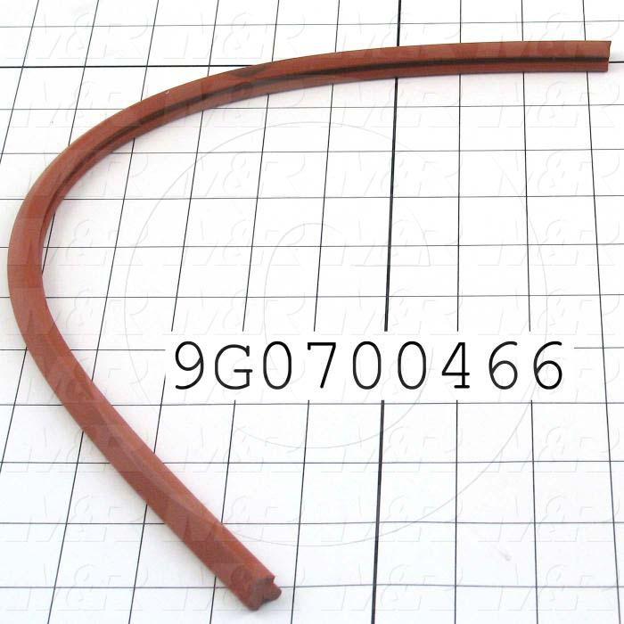 Fabricated Parts, Silicone Jaw Rubber, 20.00 in. Length