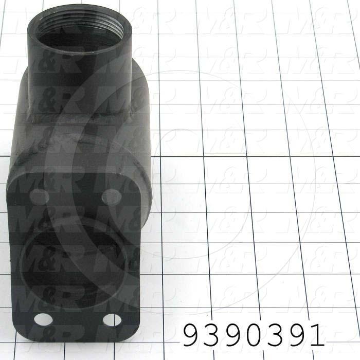 Fabricated Parts, Simens Blower Adapt Weldment, 6.46 in. Length, 2.56 in. Width, 4.15 in. Height