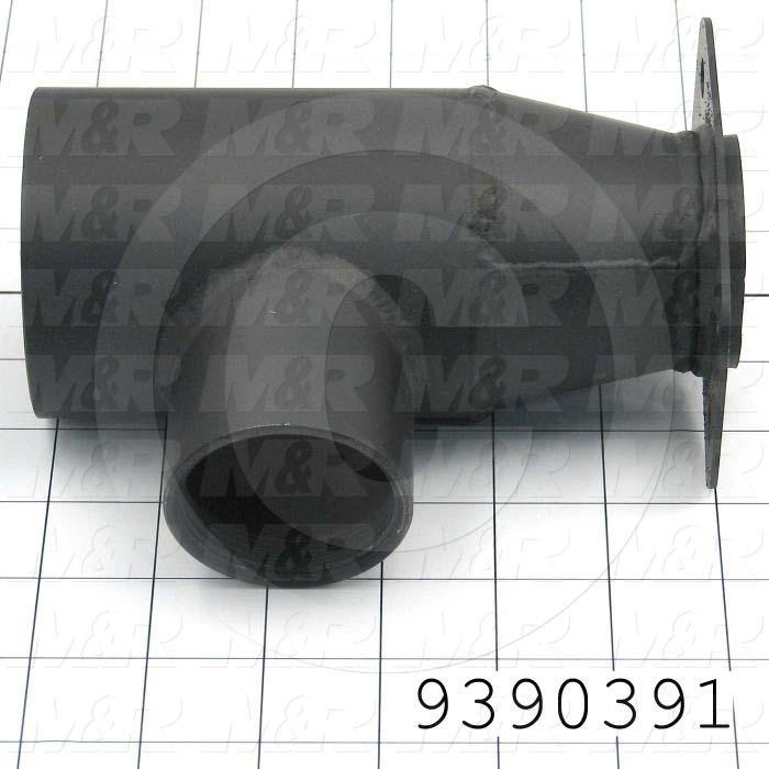 Fabricated Parts, Simens Blower Adapt Weldment, 6.46 in. Length, 2.56 in. Width, 4.15 in. Height
