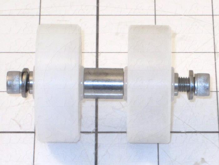 Fabricated Parts, Skate Wheel Set, 3.13 in. Length, 1.88 in. Diameter