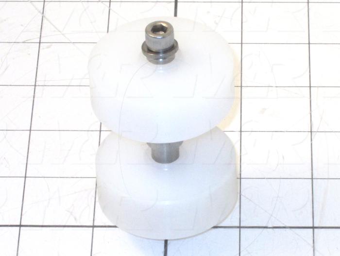 Fabricated Parts, Skate Wheel Set, 3.13 in. Length, 1.88 in. Diameter