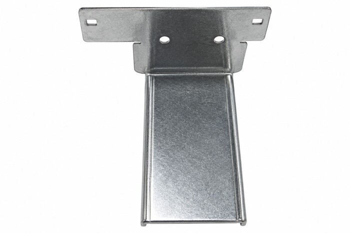Fabricated Parts, Slide Block Handle, 3.63 in. Length, 3.12 in. Width, 2.07 in. Height, 18 GA Thickness, As Material Finish