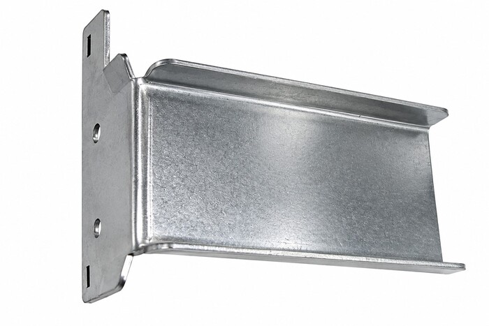 Fabricated Parts, Slide Block Handle, 3.63 in. Length, 3.12 in. Width, 2.07 in. Height, 18 GA Thickness, As Material Finish