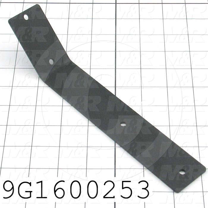 Fabricated Parts, Slide Plate Mount, 10.00 in. Length, 1.50 in. Width, 11 GA Thickness, E-Coat Finish