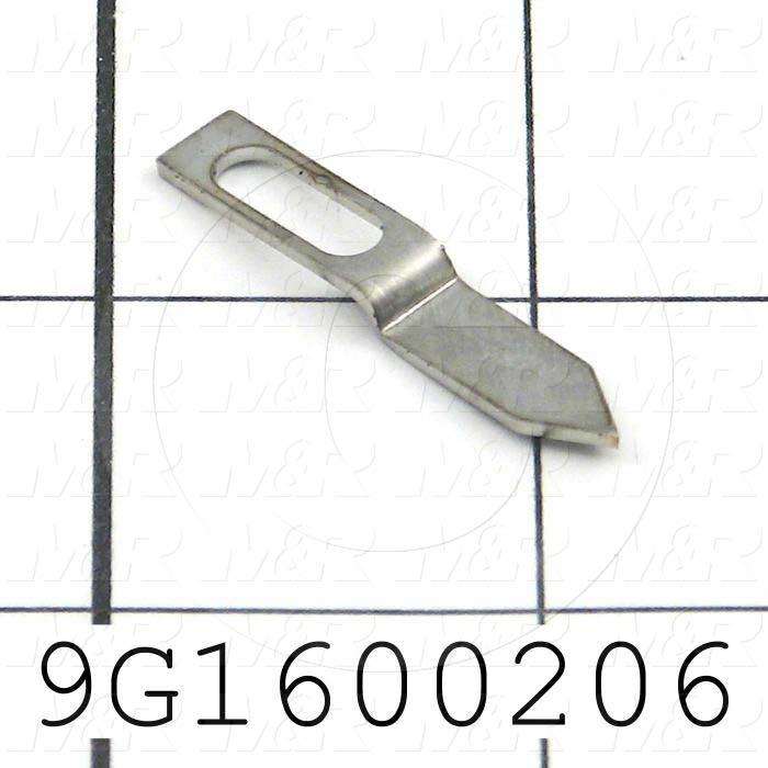 Fabricated Parts, Slinding Flag 1.4"X1/4", 1.50 in. Length, 0.25 in. Width, 18 GA Thickness