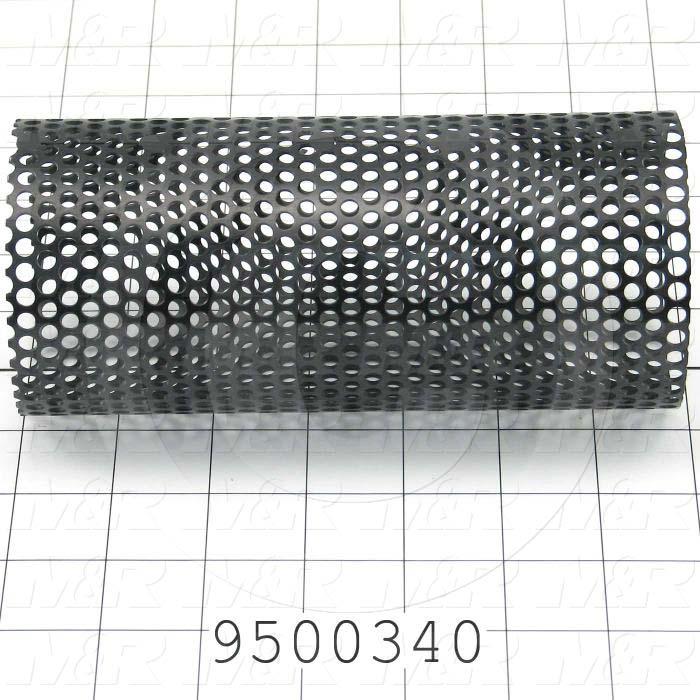 Fabricated Parts, Solenoid Mesh Cover, 6.86 in. Length, 3.10 in. Diameter