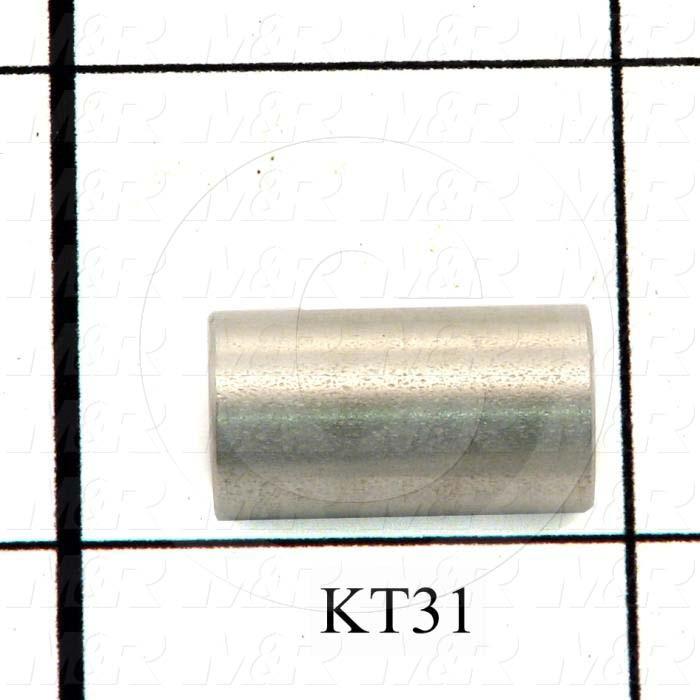 Fabricated Parts, Spacer, 0.69 in. Length, 0.38 in. Diameter, 0.16 in. Thickness, OC50001 Nickel Plating Finish