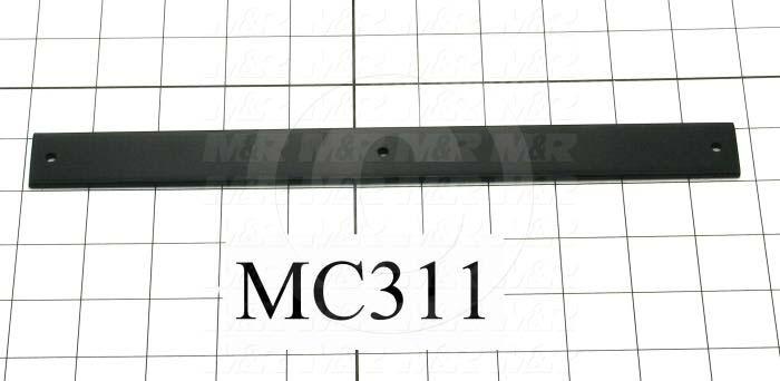 Fabricated Parts, Spacer, 10.63 in. Length, 1.00 in. Width, 0.12 in. Thickness, Used In Shutter Housing Assembly