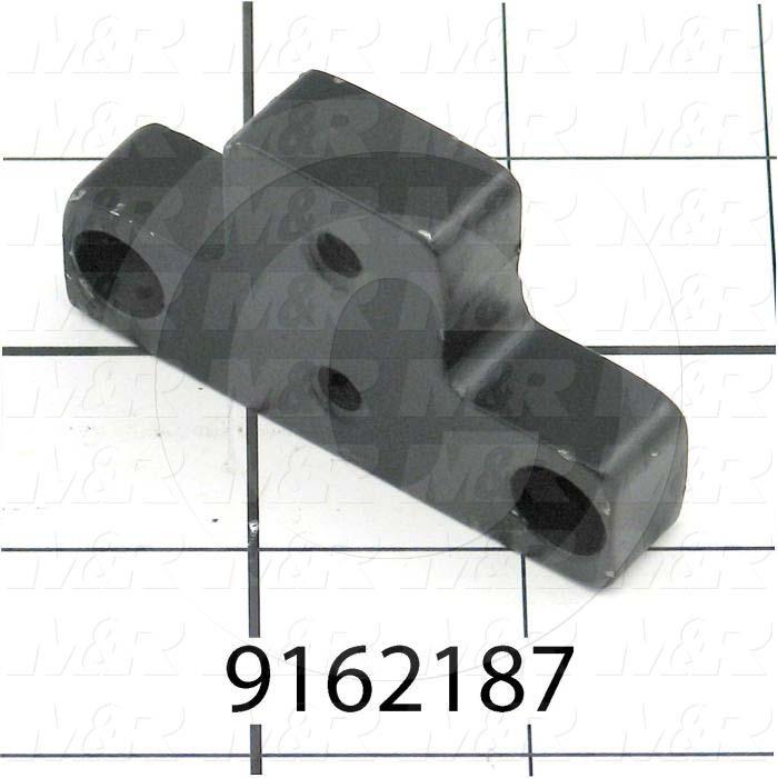 Fabricated Parts, Spacer 2.5" Sp-Db, 2.50 in. Length, 1.50 in. Width, 0.50 in. Thickness, Painted Black Finish