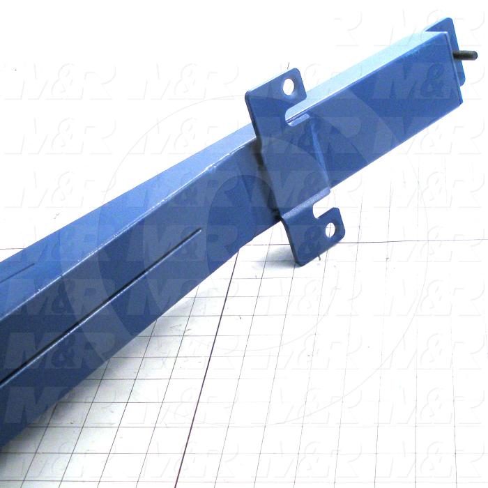 Fabricated Parts, Spider Arm Machined, 63.37 in. Length, 6.50 in. Width, 12.00 in. Height, Painted Blue Finish