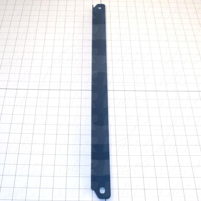 Fabricated Parts, Spider Arm Support Angle, 24.00 in. Length, 1.50 in. Width, 1.50 in. Height, 12 GA Thickness, Painted Blue Finish