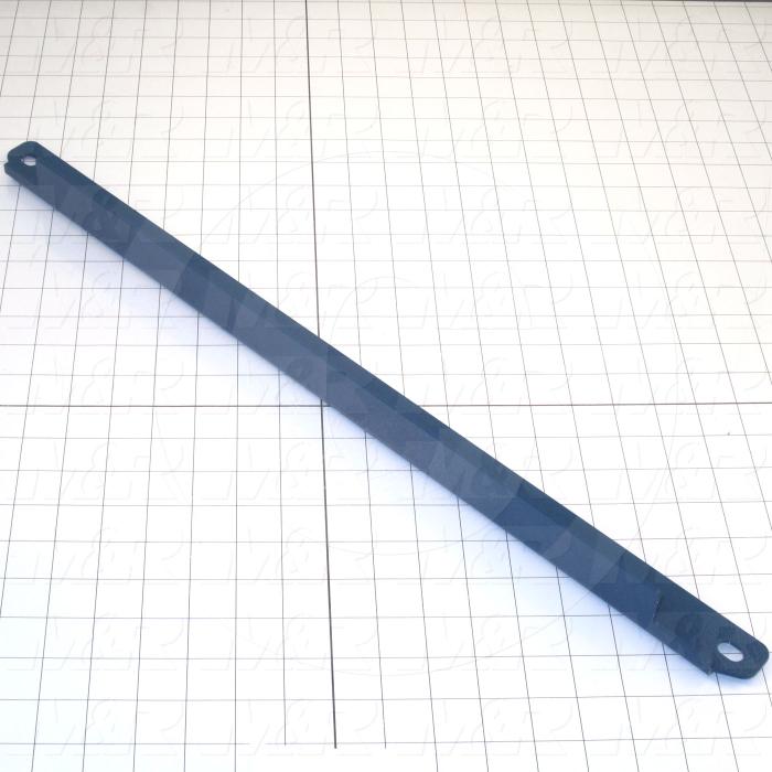 Fabricated Parts, Spider Arm Support Angle, 24.00 in. Length, 1.50 in. Width, 1.50 in. Height, 12 GA Thickness, Painted Blue Finish