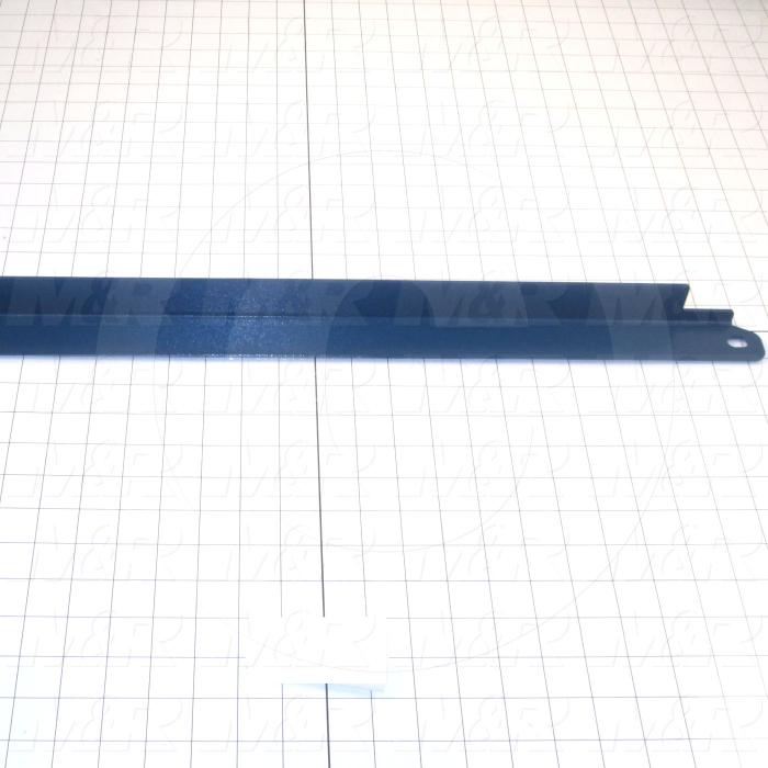 Fabricated Parts, Spider Arm Support Angle, 24.00 in. Length, 1.50 in. Width, 1.50 in. Height, 12 GA Thickness, Painted Blue Finish