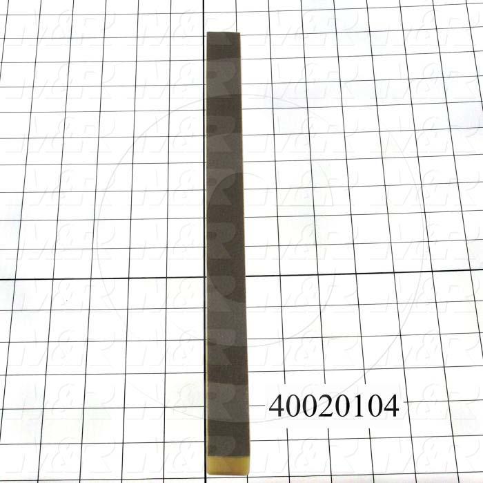 Fabricated Parts, Sponge Trim Pad, 14.00 in. Length, 1.00 in. Width, 1.00 in. Height