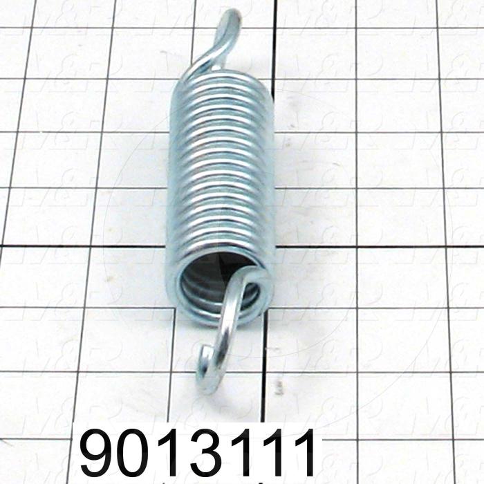 Fabricated Parts, Spring, 6.03 in. Length, 1.22 in. Diameter