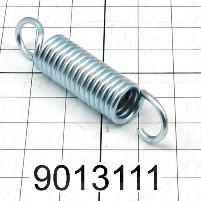 Fabricated Parts, Spring, 6.03 in. Length, 1.22 in. Diameter