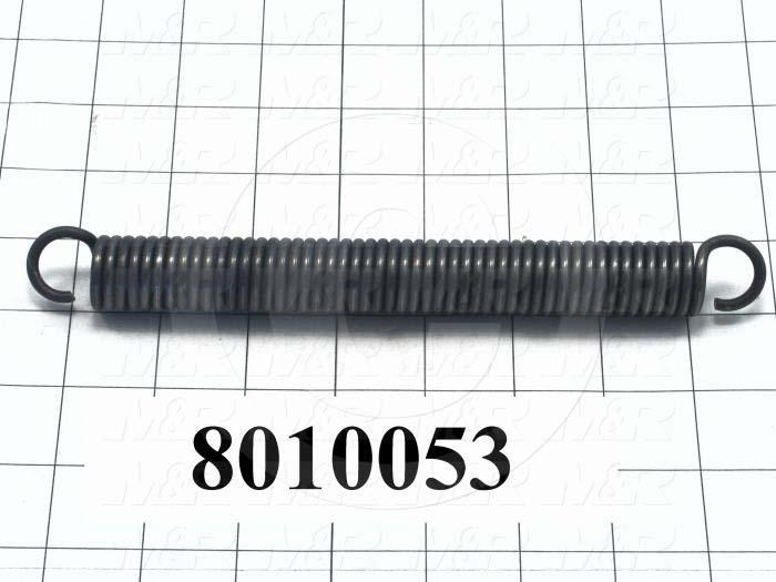 Fabricated Parts, Spring, 8.33 in. Length, 0.86 in. Diameter, 0.14 in. Thickness