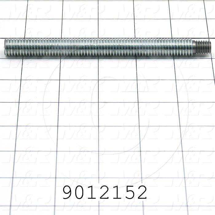 Fabricated Parts, Spring Tension Stud, 5.46 in. Length, 1/2-13 & 3/8-16 Thread Sizes