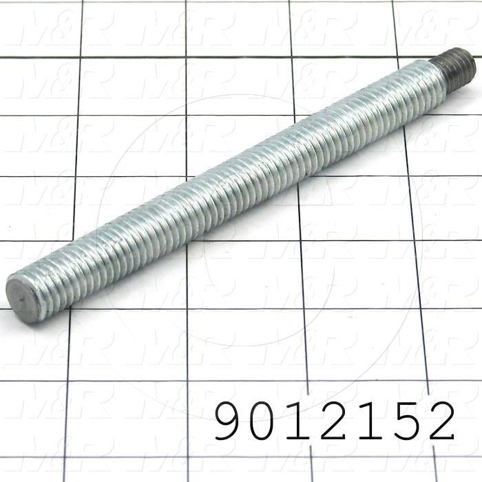 Fabricated Parts, Spring Tension Stud, 5.46 in. Length, 1/2-13 & 3/8-16 Thread Sizes