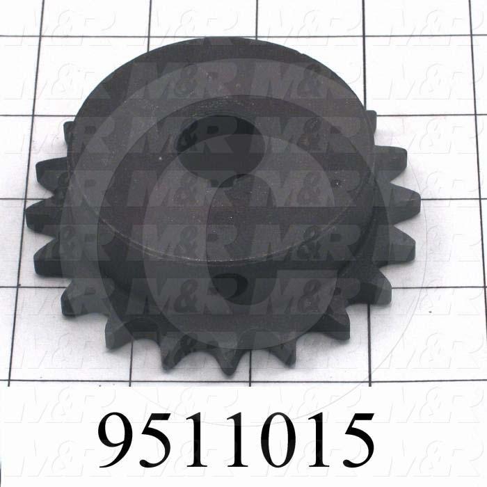 Fabricated Parts, Sprocket, 0.75 in. Length