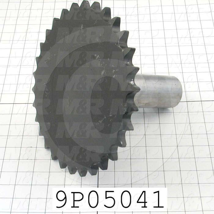 Fabricated Parts, Sprocket Drive Shaft, 8.00 in. Length, 10.13 in. Diameter, Rear