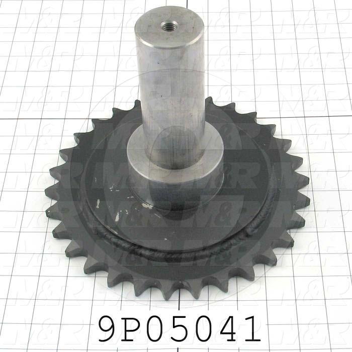 Fabricated Parts, Sprocket Drive Shaft, 8.00 in. Length, 10.13 in. Diameter, Rear