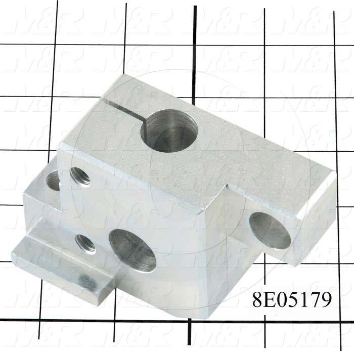 Fabricated Parts, SQ. CYL CLAMP R.H., 4.00 in. Length, 2.50 in. Width, 1.56 in. Height