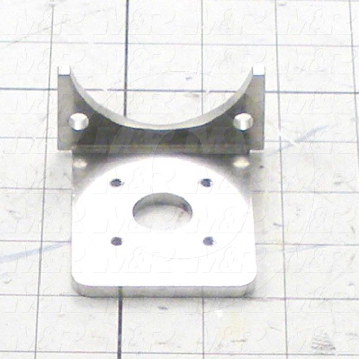 Fabricated Parts, Square Cylinder Mtg Brkt, 2.88 in. Length, 2.63 in. Width, 1.31 in. Height, 7 GA Thickness, As Material Finish