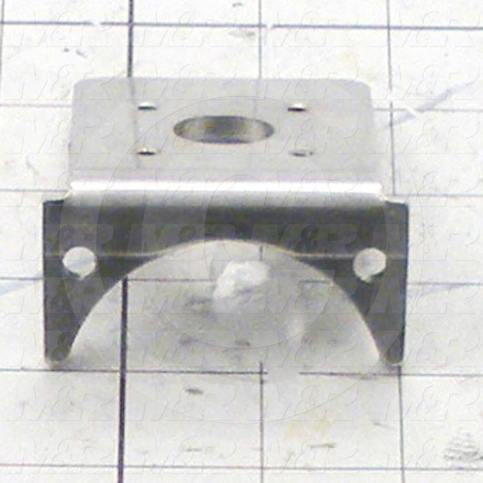 Fabricated Parts, Square Cylinder Mtg Brkt, 2.88 in. Length, 2.63 in. Width, 1.31 in. Height, 7 GA Thickness, As Material Finish
