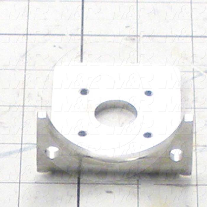 Fabricated Parts, Square Cylinder Mtg Brkt, 2.88 in. Length, 2.63 in. Width, 1.31 in. Height, 7 GA Thickness, As Material Finish