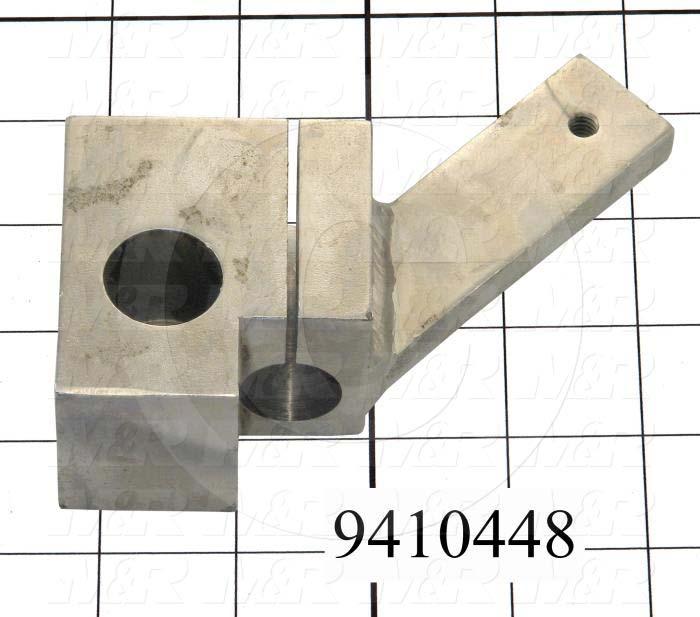 Fabricated Parts, Square Holder Bracket Weldment, 4.58 in. Length, 3.73 in. Width, 1.50 in. Height, Right Side