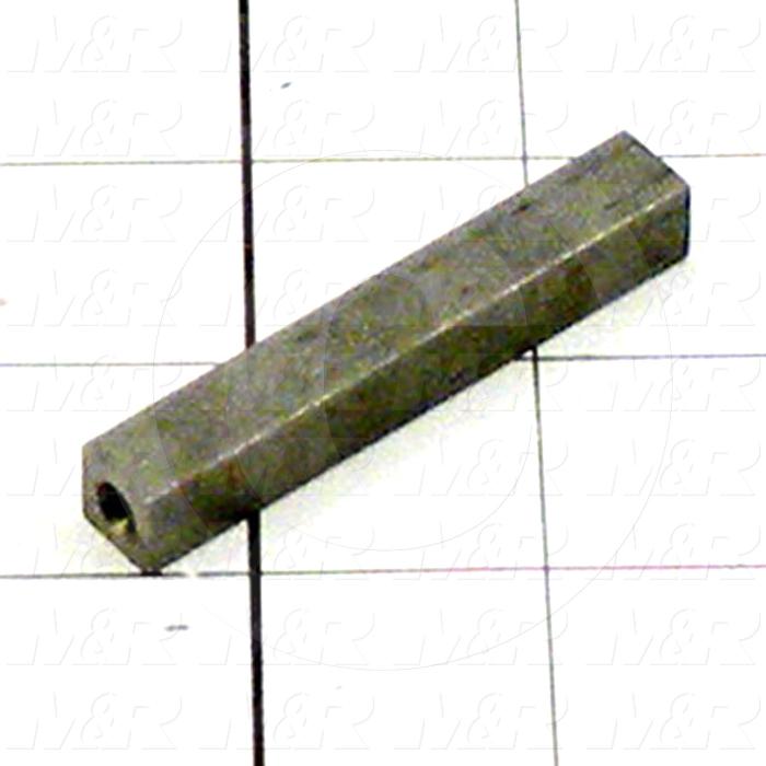 Fabricated Parts, Square Registration Pin, 2.44 in. Length, 0.38 in. Width, 0.38 in. Height