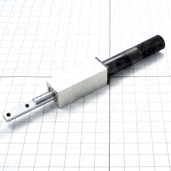 Fabricated Parts, Squeegee Bar Air Cylinder, 15.44 in. Length, 1.75 in. Width, 1.75 in. Height, 2 1/2 in. Stroke