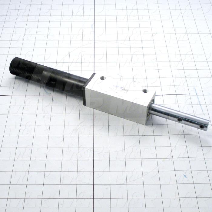 Fabricated Parts, Squeegee Bar Air Cylinder, 15.44 in. Length, 1.75 in. Width, 1.75 in. Height, 2 1/2 in. Stroke
